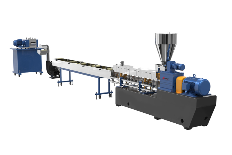 Twin Screw Extruder Plastic Pelletizing Line