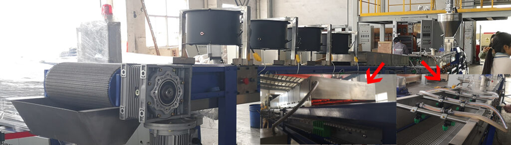 Water Spraying and Dry Pelletizing System